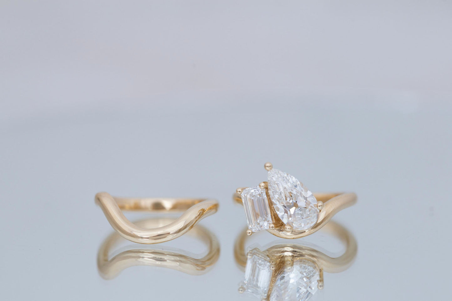2 CT Round Three Stones Lab Grown Diamond Engagement Ring