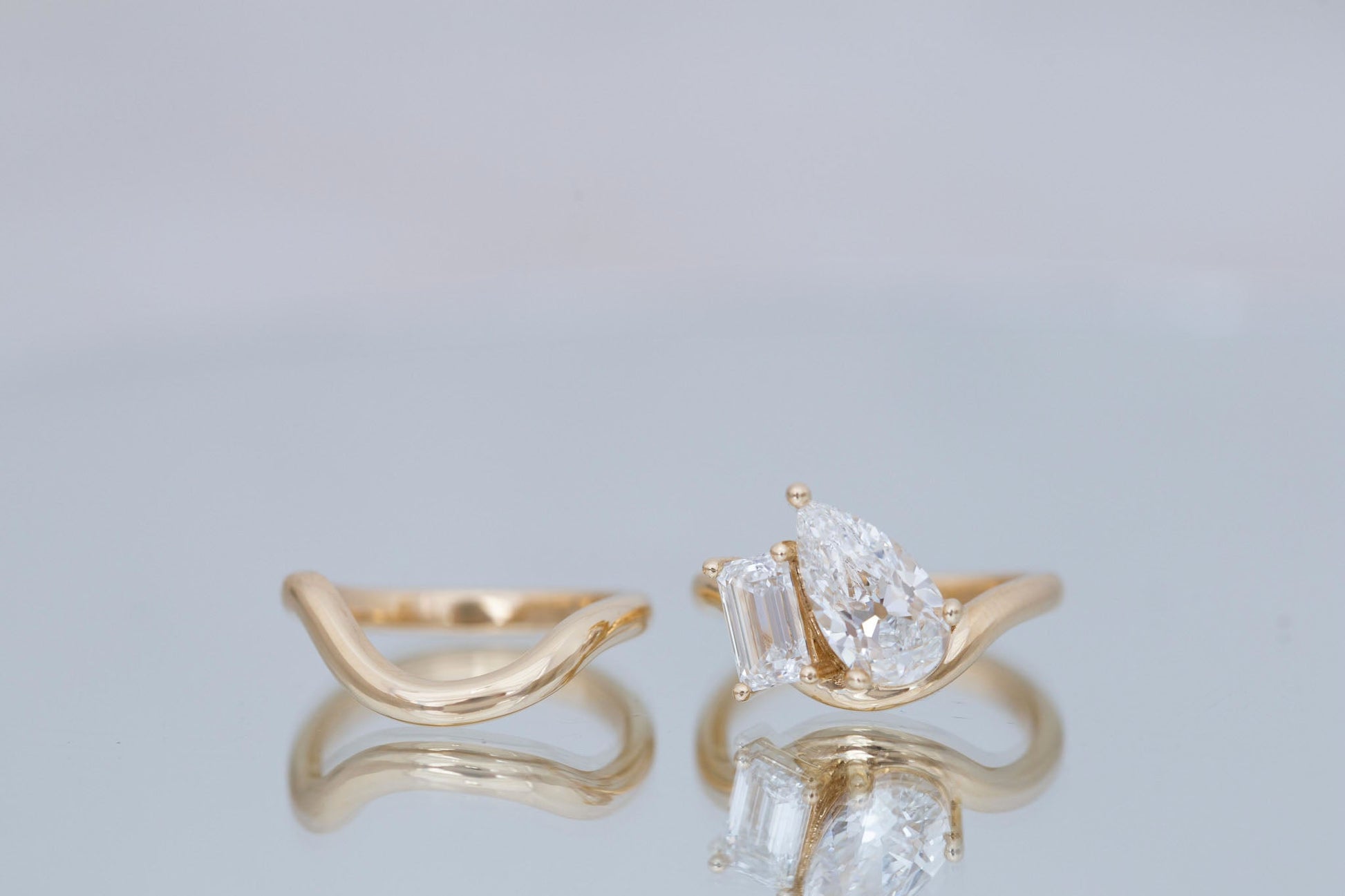 2 CT Round Three Stones Lab Grown Diamond Engagement Ring