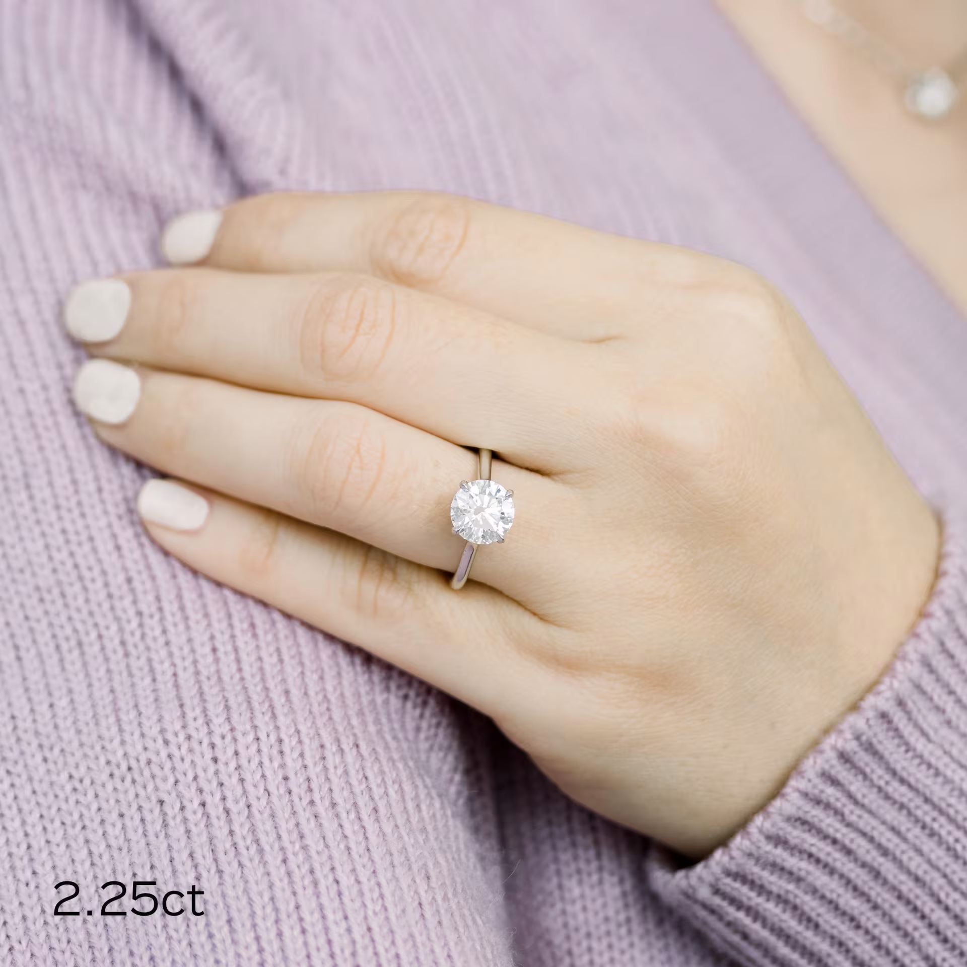 Marquise Cut Cluster Styled Lab Grown Diamond Engagement Ring