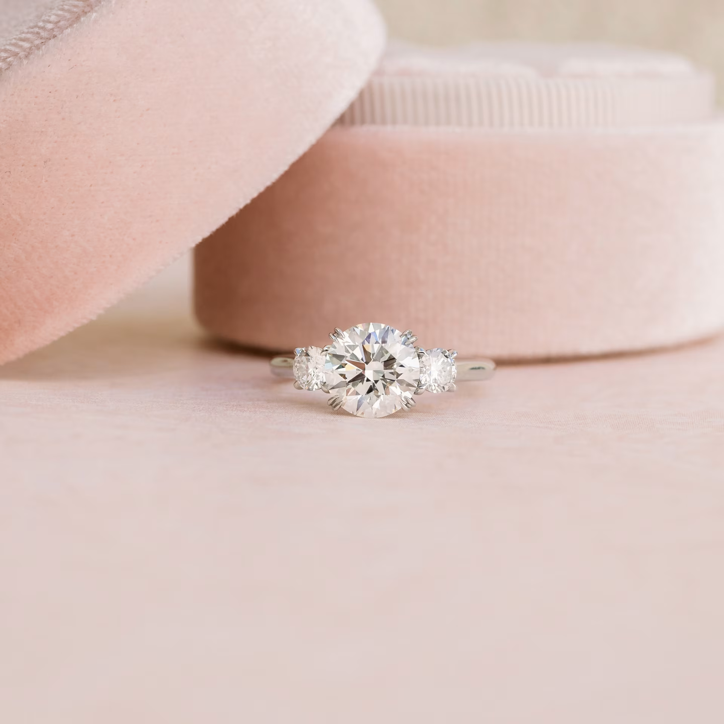 Marquise Cut Cluster Styled Lab Grown Diamond Engagement Ring