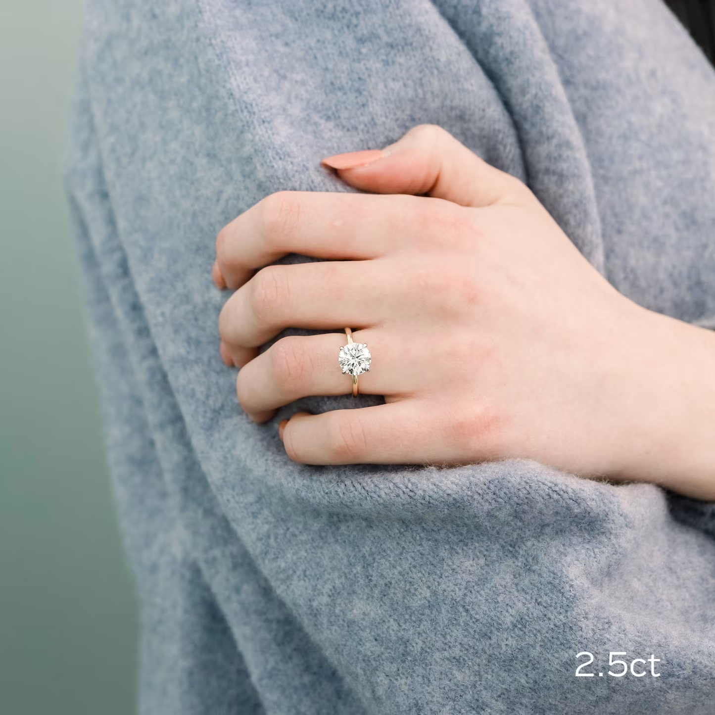 Marquise Cut Cluster Styled Lab Grown Diamond Engagement Ring