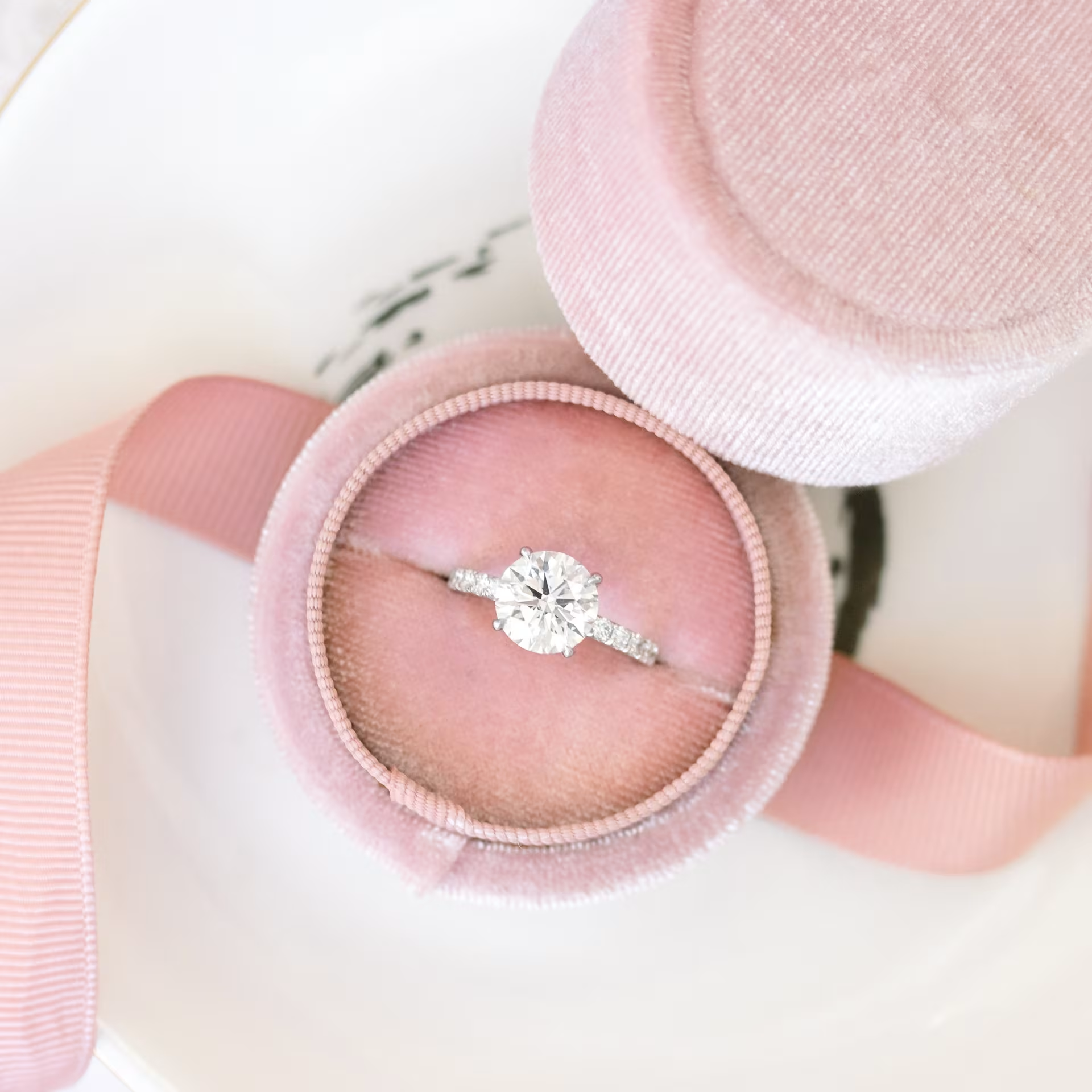 Marquise Cut Cluster Styled Lab Grown Diamond Engagement Ring