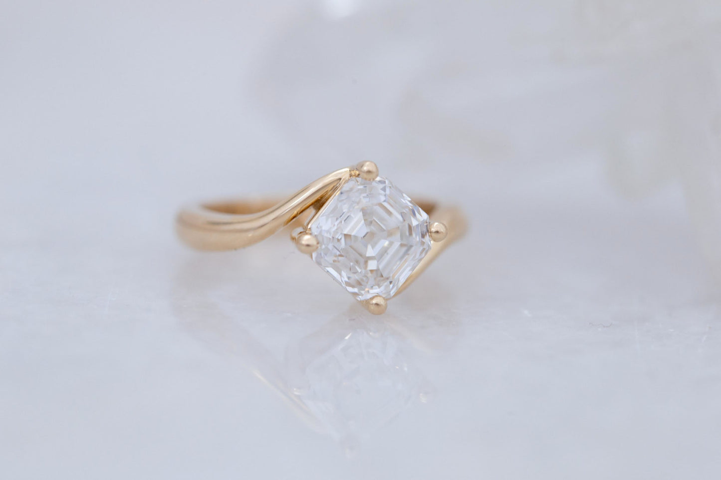 2 CT Round Three Stones Lab Grown Diamond Engagement Ring
