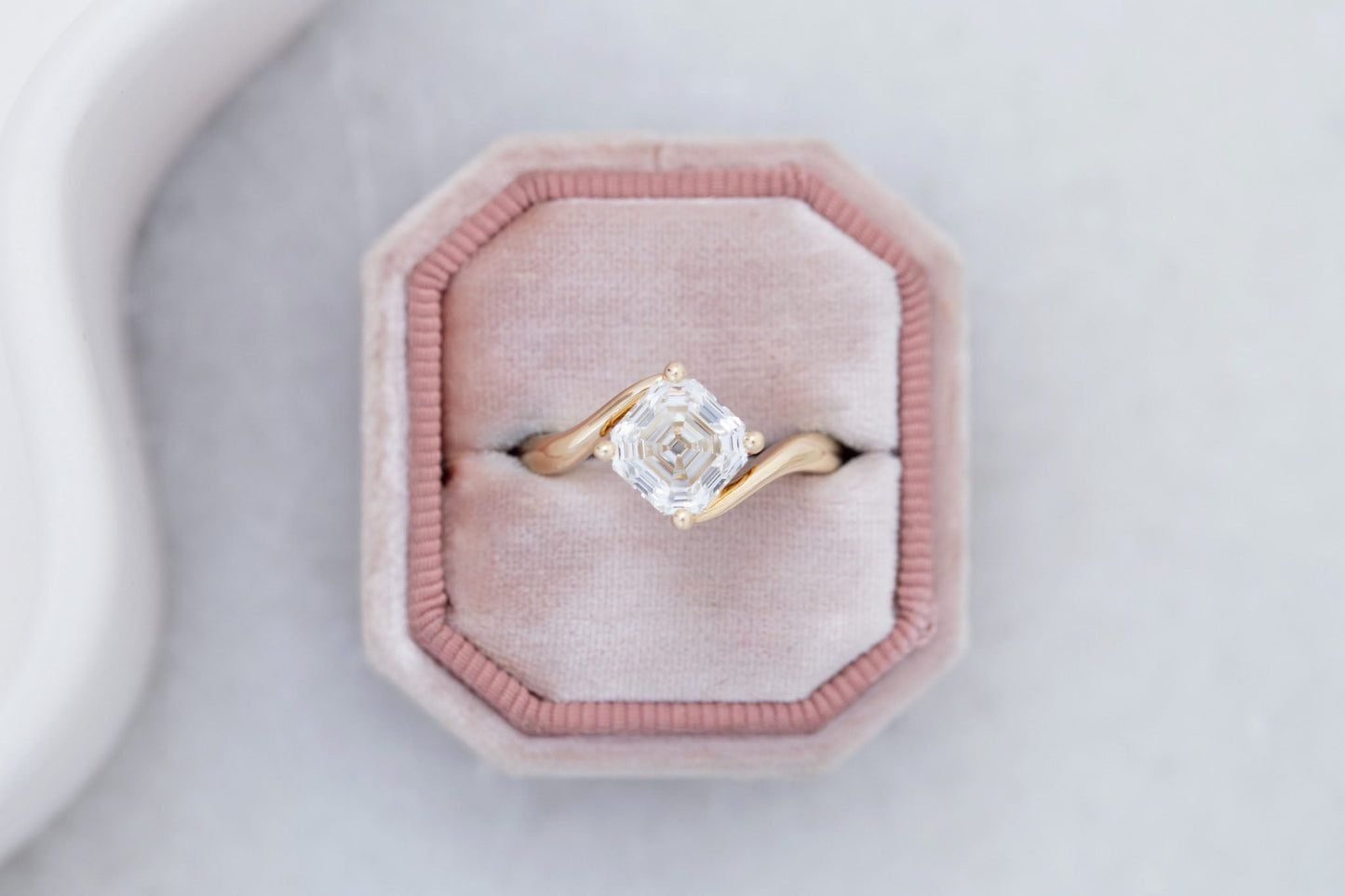 2 CT Round Three Stones Lab Grown Diamond Engagement Ring