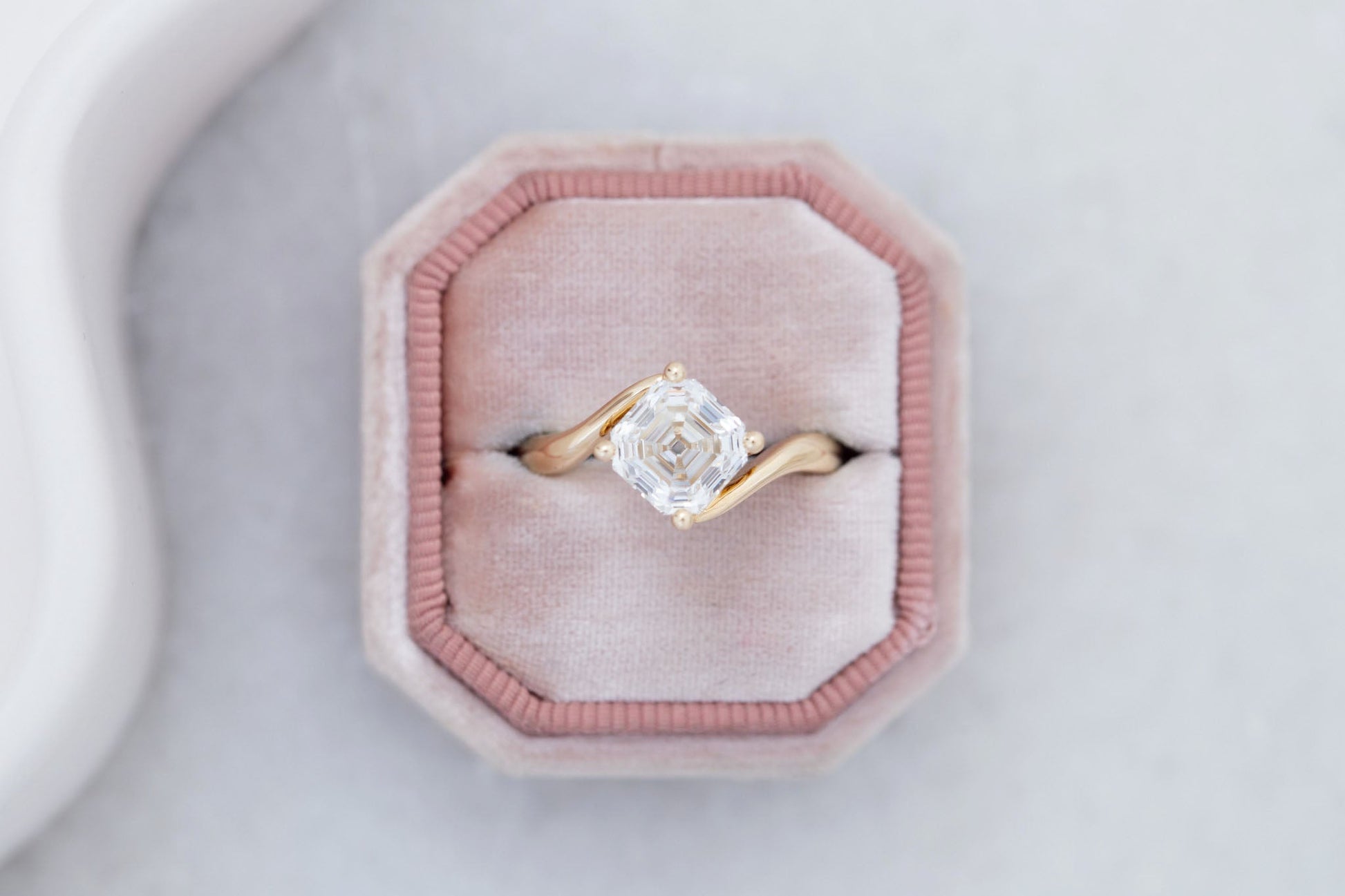 2 CT Round Three Stones Lab Grown Diamond Engagement Ring