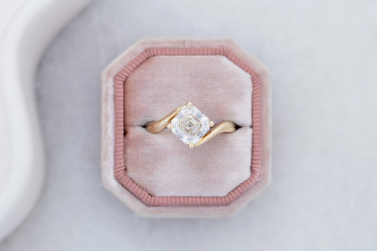 2 CT Round Three Stones Lab Grown Diamond Engagement Ring