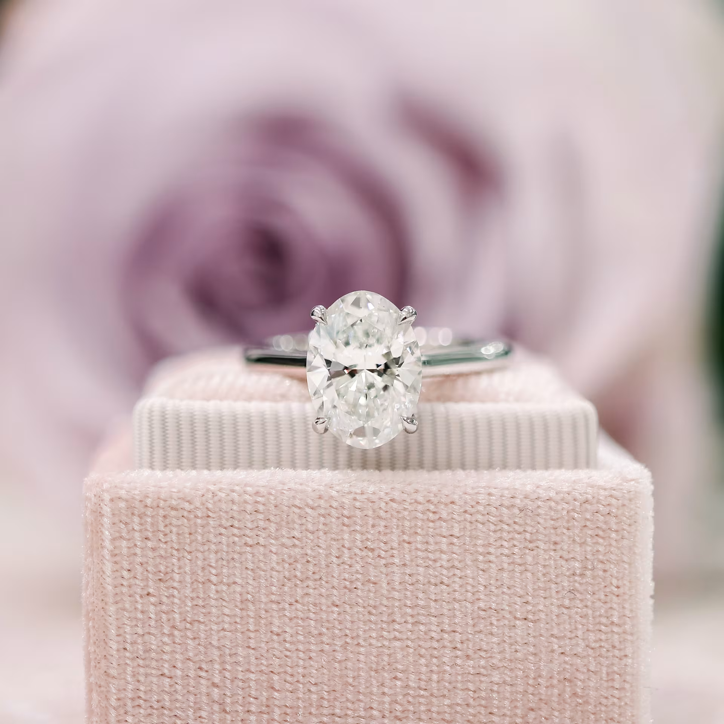 Marquise Cut Cluster Styled Lab Grown Diamond Engagement Ring
