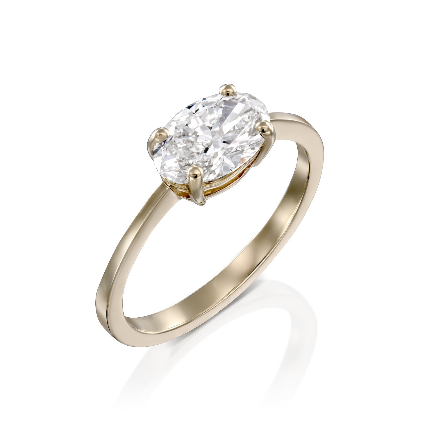 2 CT Round Three Stones Lab Grown Diamond Engagement Ring