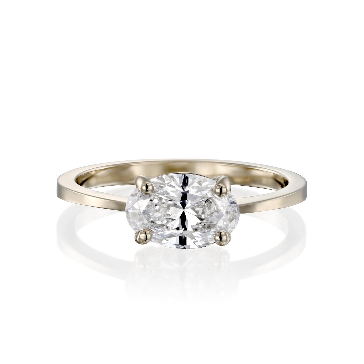 2 CT Round Three Stones Lab Grown Diamond Engagement Ring