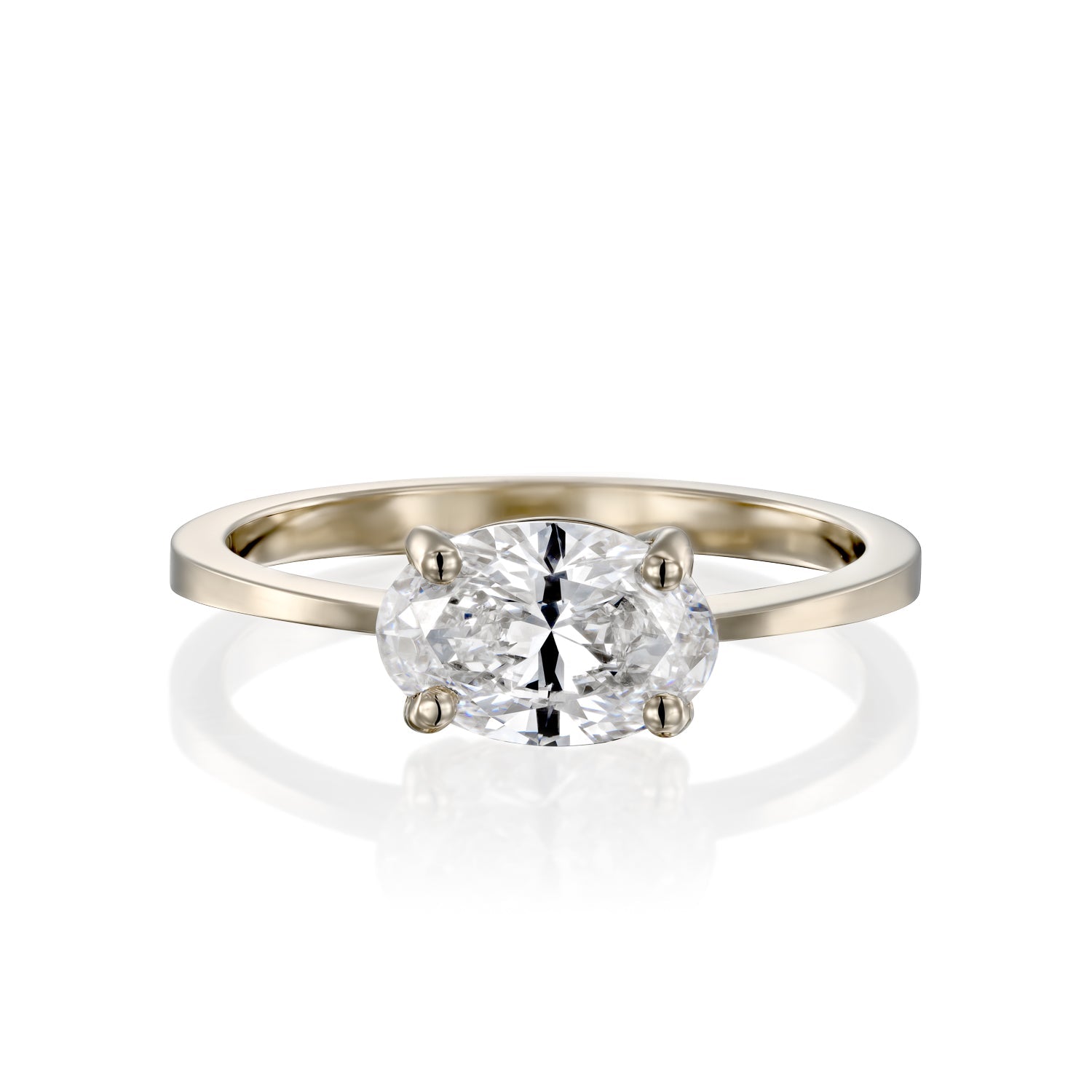 2 CT Round Three Stones Lab Grown Diamond Engagement Ring