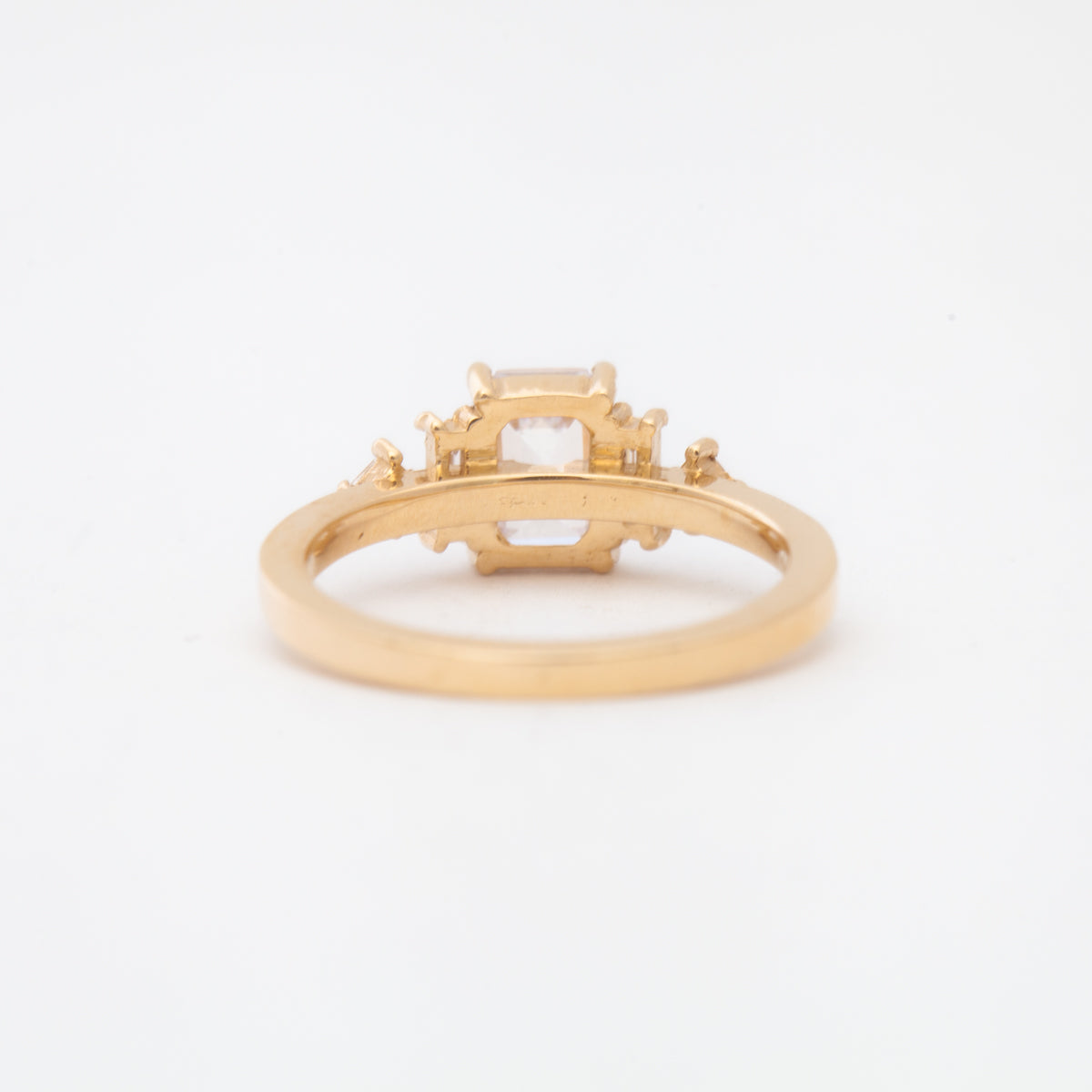2 CT Round Three Stones Lab Grown Diamond Engagement Ring