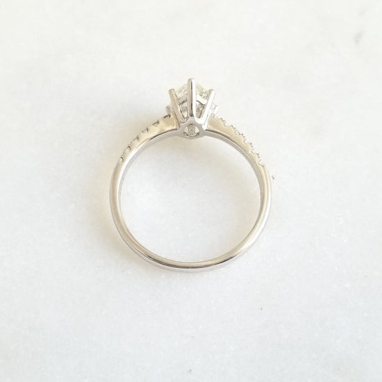 1.01 CT Pear Solitaire CVD E/VS1 Diamond Engagement Ring 4