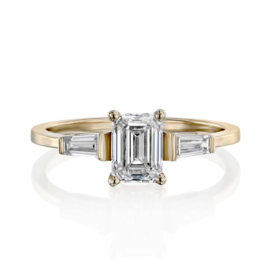 2 CT Round Three Stones Lab Grown Diamond Engagement Ring