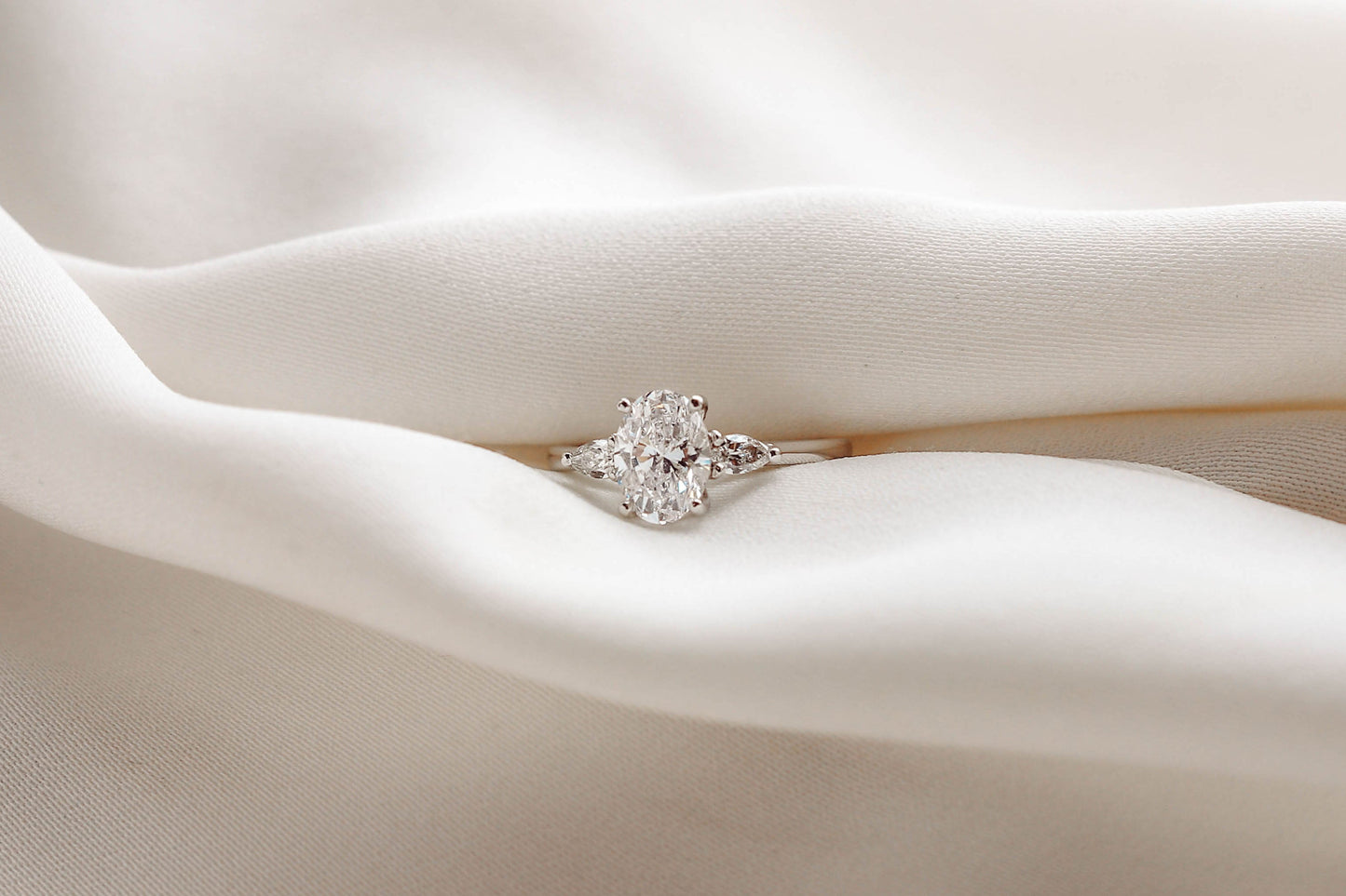2 CT Round Three Stones Lab Grown Diamond Engagement Ring