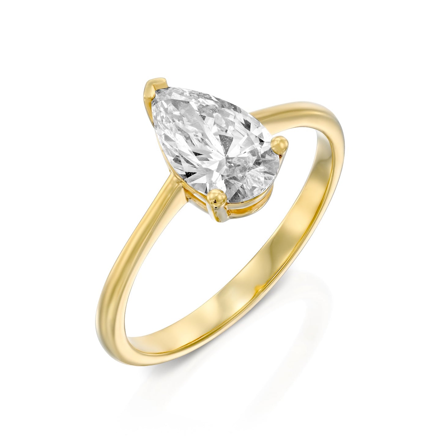 2 CT Round Three Stones Lab Grown Diamond Engagement Ring