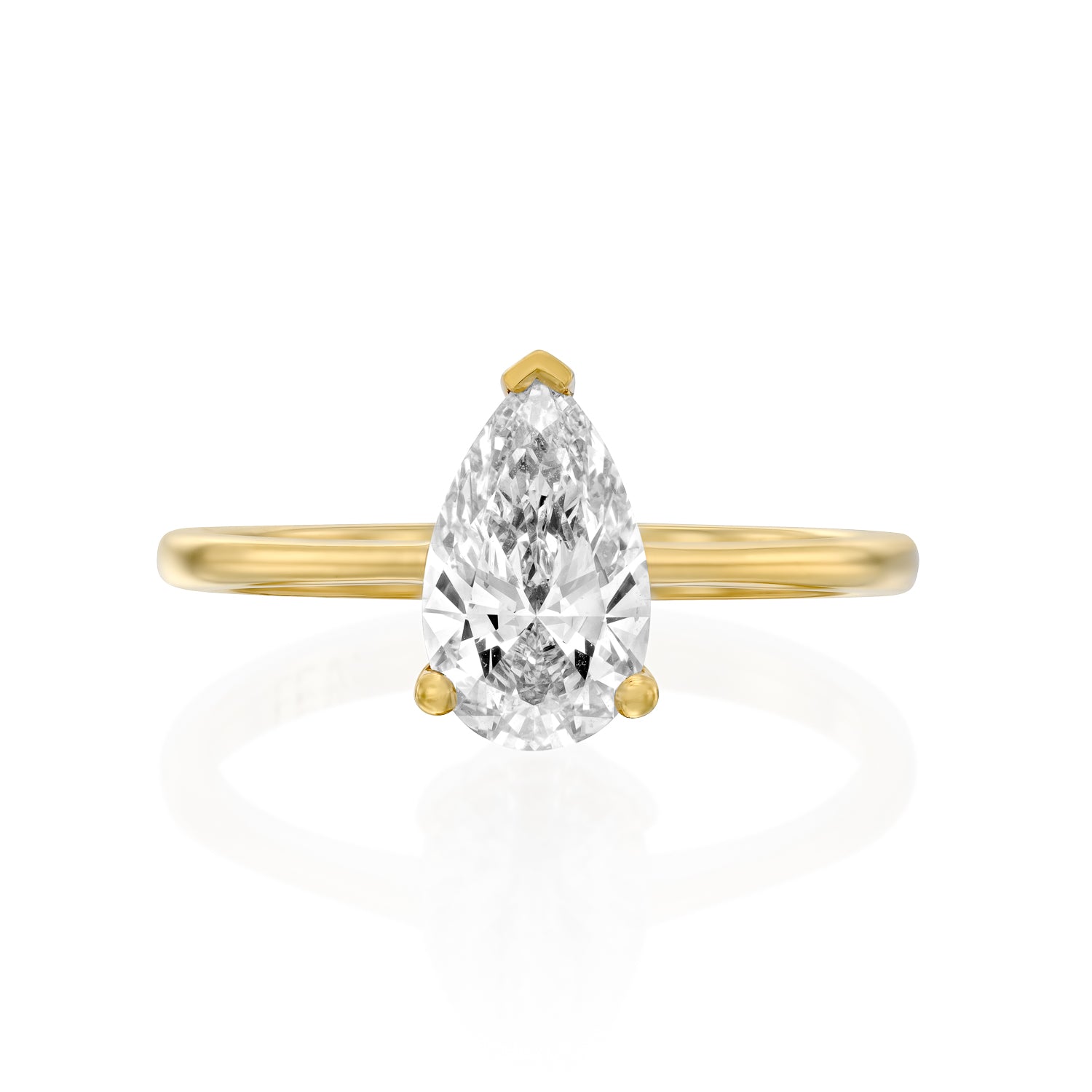 2 CT Round Three Stones Lab Grown Diamond Engagement Ring