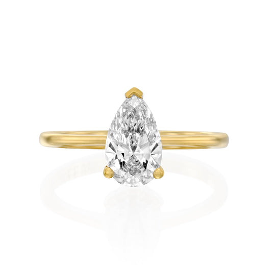 2 CT Round Three Stones Lab Grown Diamond Engagement Ring