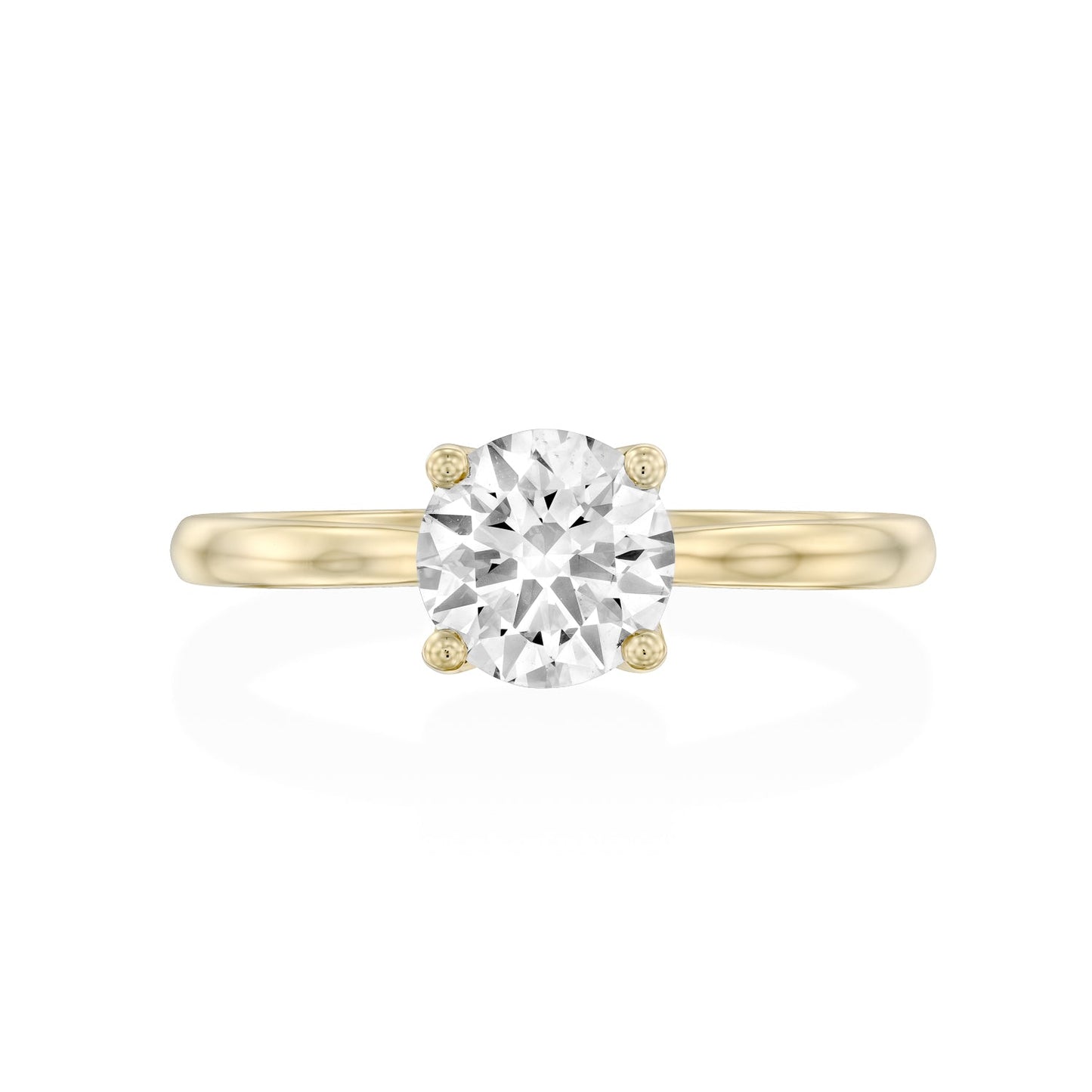 2 CT Round Three Stones Lab Grown Diamond Engagement Ring