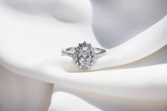 2 CT Round Three Stones Lab Grown Diamond Engagement Ring