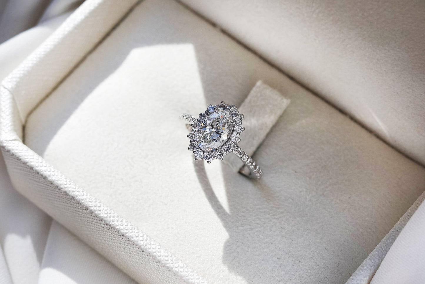 2 CT Round Three Stones Lab Grown Diamond Engagement Ring