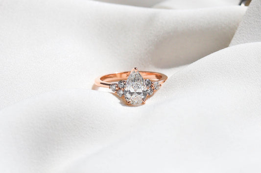 2 CT Round Three Stones Lab Grown Diamond Engagement Ring