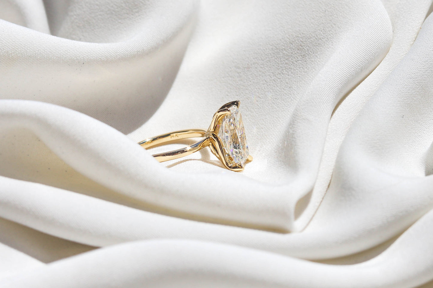 2 CT Round Three Stones Lab Grown Diamond Engagement Ring