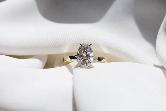 2 CT Round Three Stones Lab Grown Diamond Engagement Ring