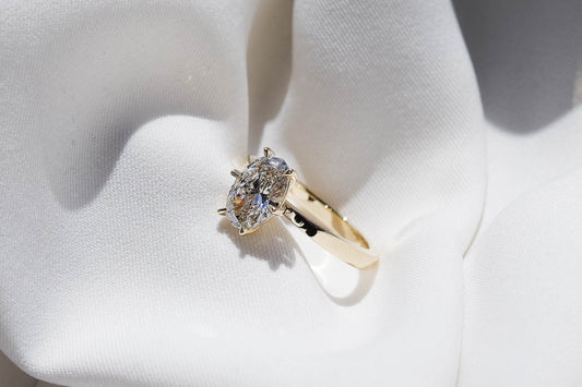 2 CT Round Three Stones Lab Grown Diamond Engagement Ring
