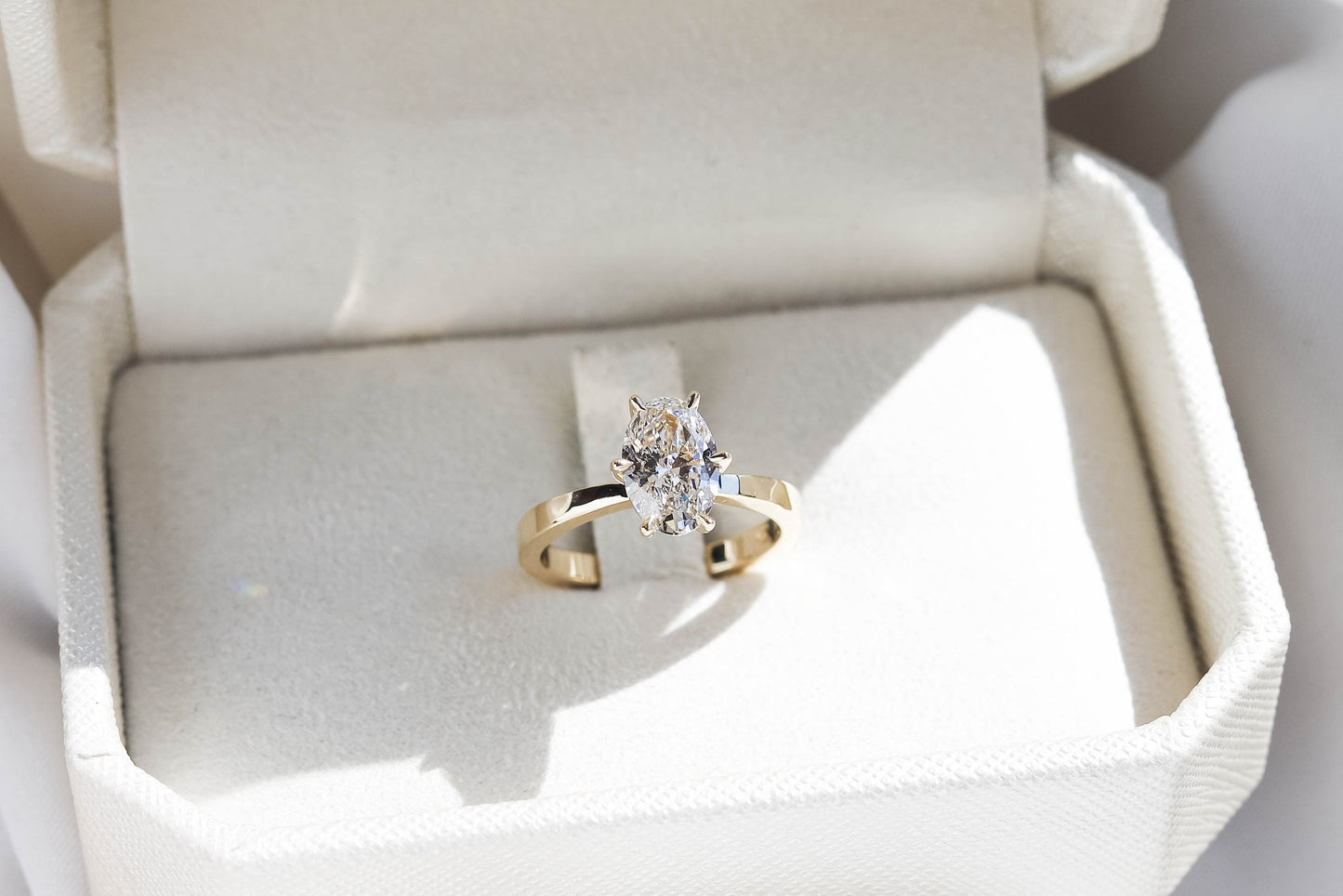 2 CT Round Three Stones Lab Grown Diamond Engagement Ring