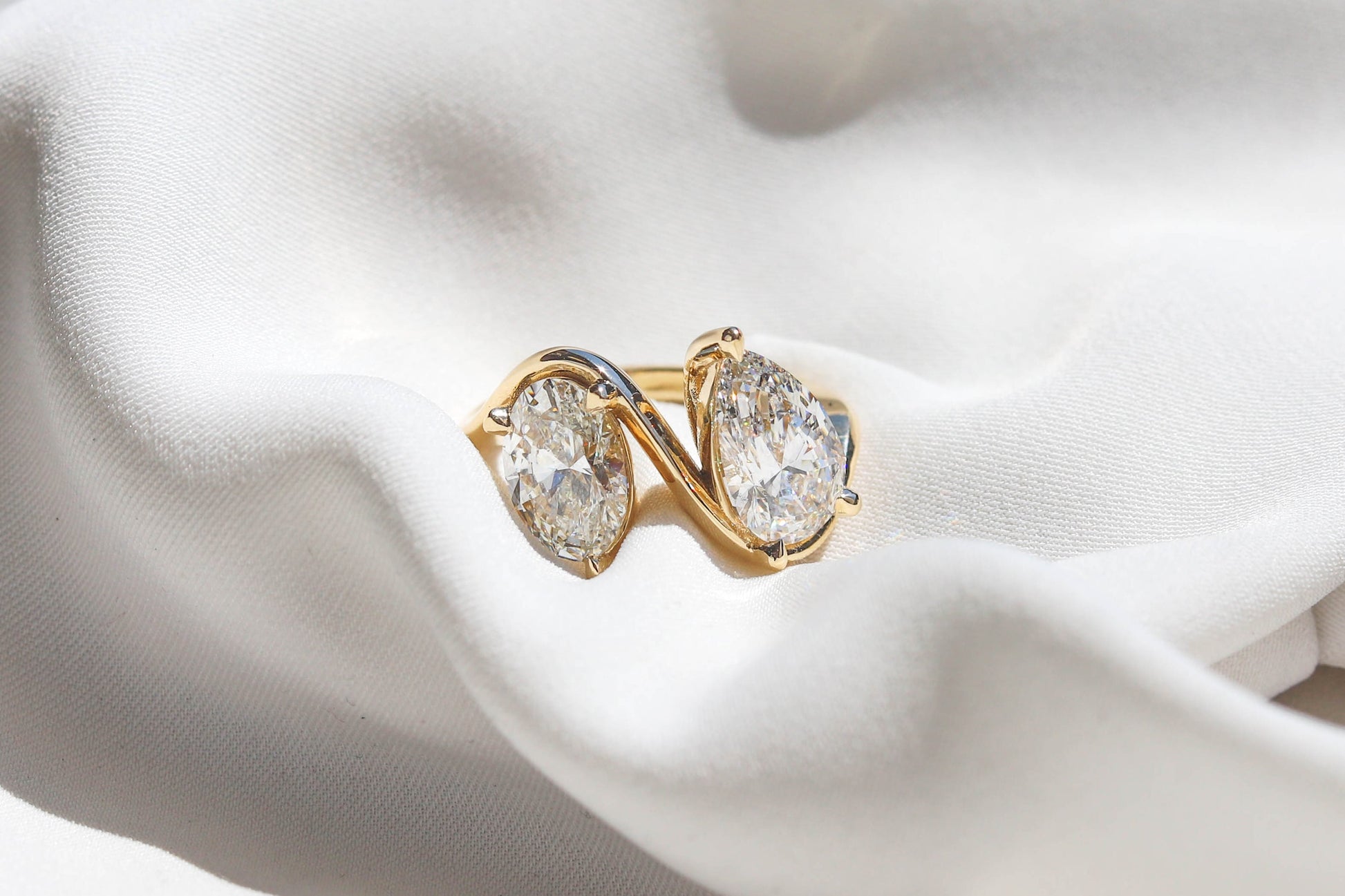 2 CT Round Three Stones Lab Grown Diamond Engagement Ring