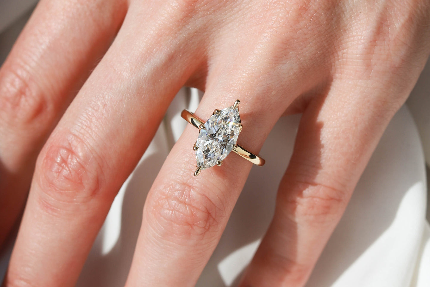 2 CT Round Three Stones Lab Grown Diamond Engagement Ring