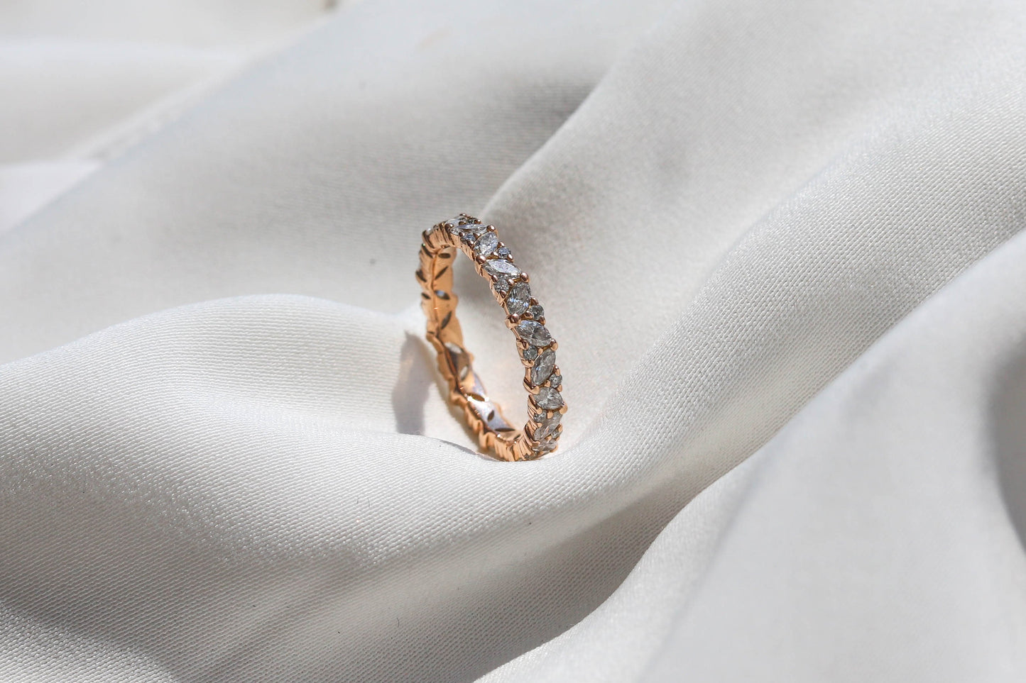 0.37 CT Round Full Eternity Lab Grown Diamond Wedding Band