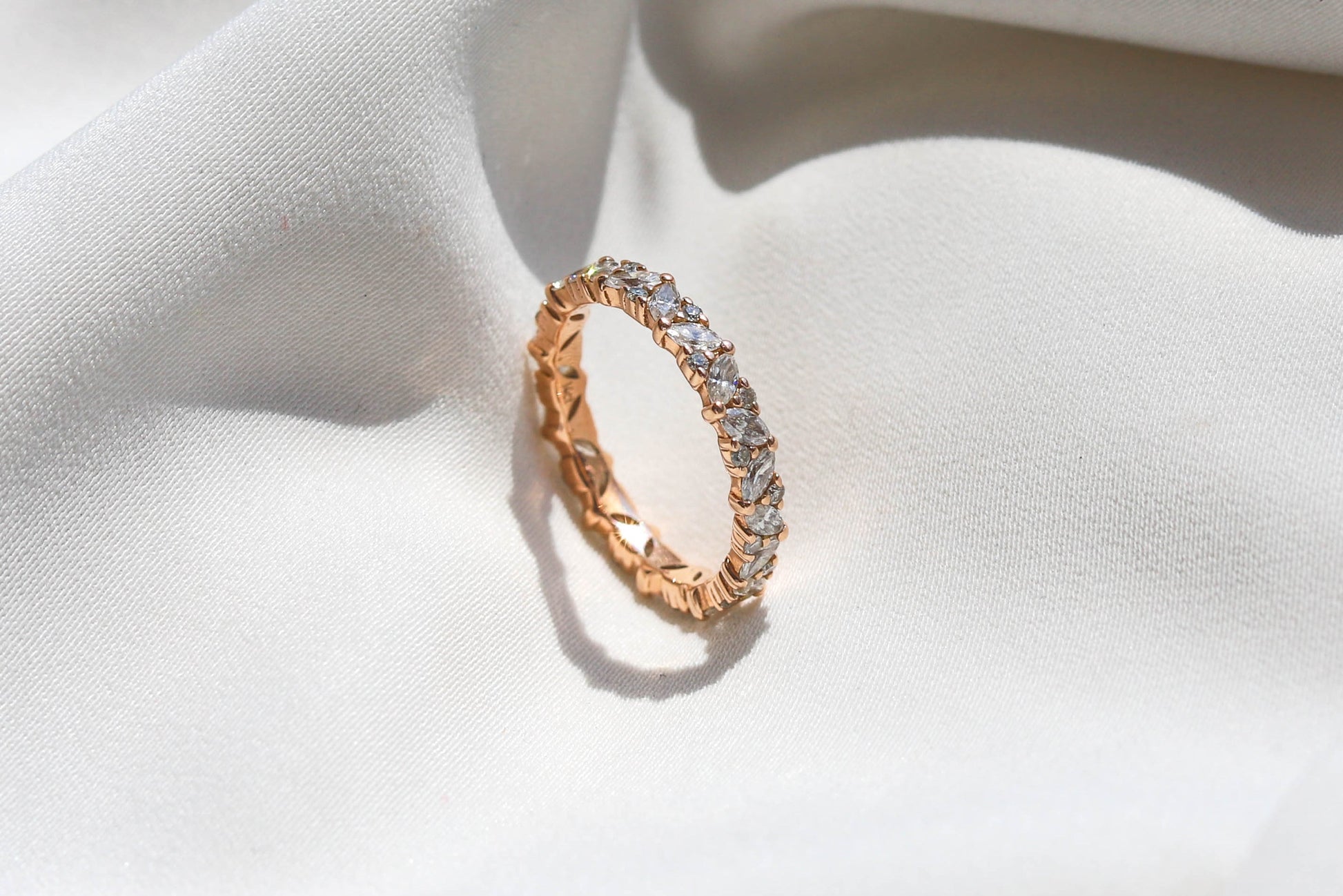 0.37 CT Round Full Eternity Lab Grown Diamond Wedding Band