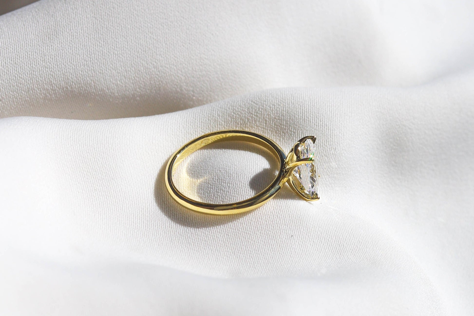 2 CT Round Three Stones Lab Grown Diamond Engagement Ring