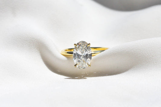 2 CT Round Three Stones Lab Grown Diamond Engagement Ring