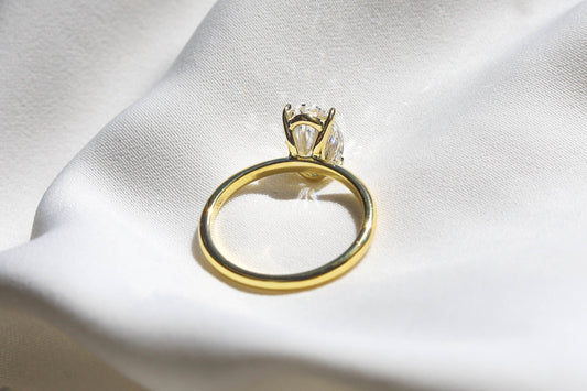 2 CT Round Three Stones Lab Grown Diamond Engagement Ring