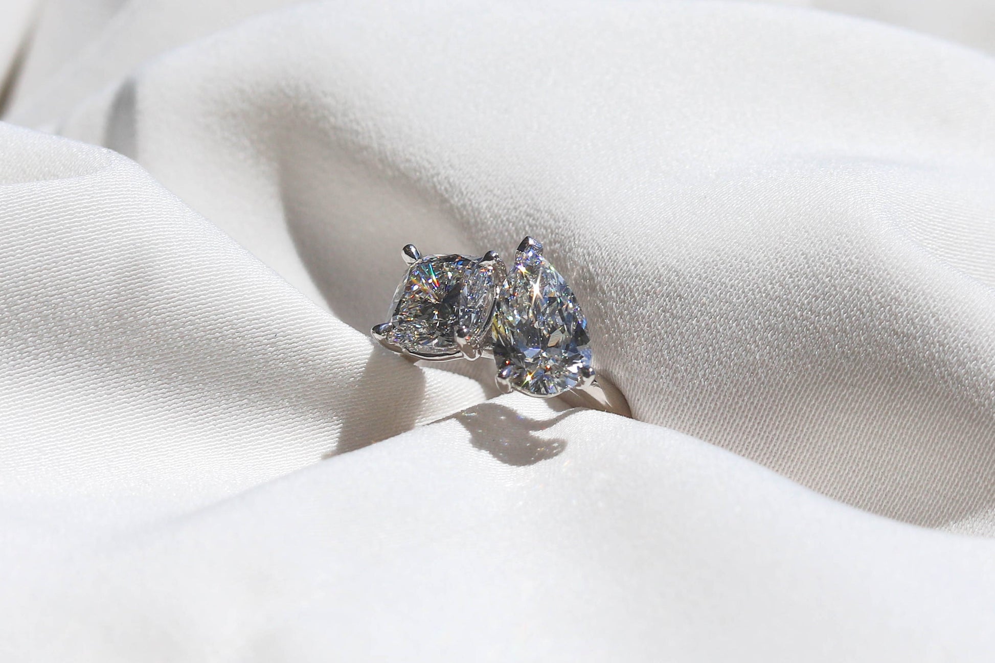 2 CT Round Three Stones Lab Grown Diamond Engagement Ring