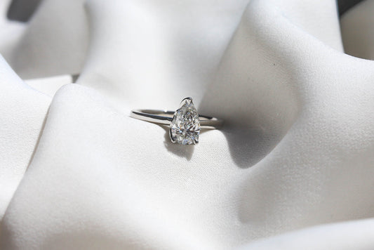 2 CT Round Three Stones Lab Grown Diamond Engagement Ring
