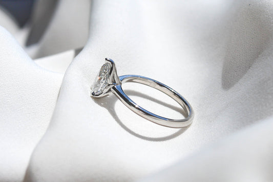 2 CT Round Three Stones Lab Grown Diamond Engagement Ring