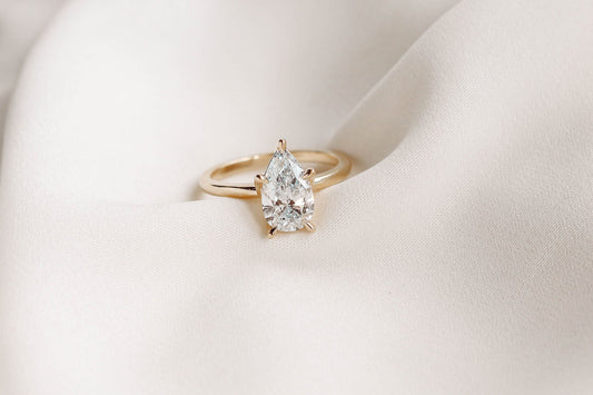 2 CT Round Three Stones Lab Grown Diamond Engagement Ring