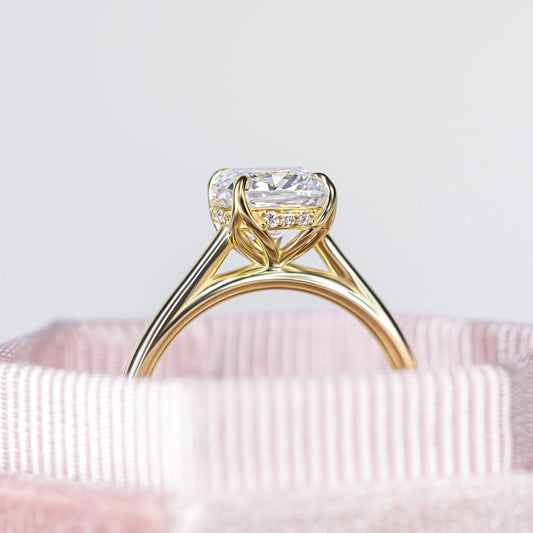 2 CT Round Three Stones Lab Grown Diamond Engagement Ring