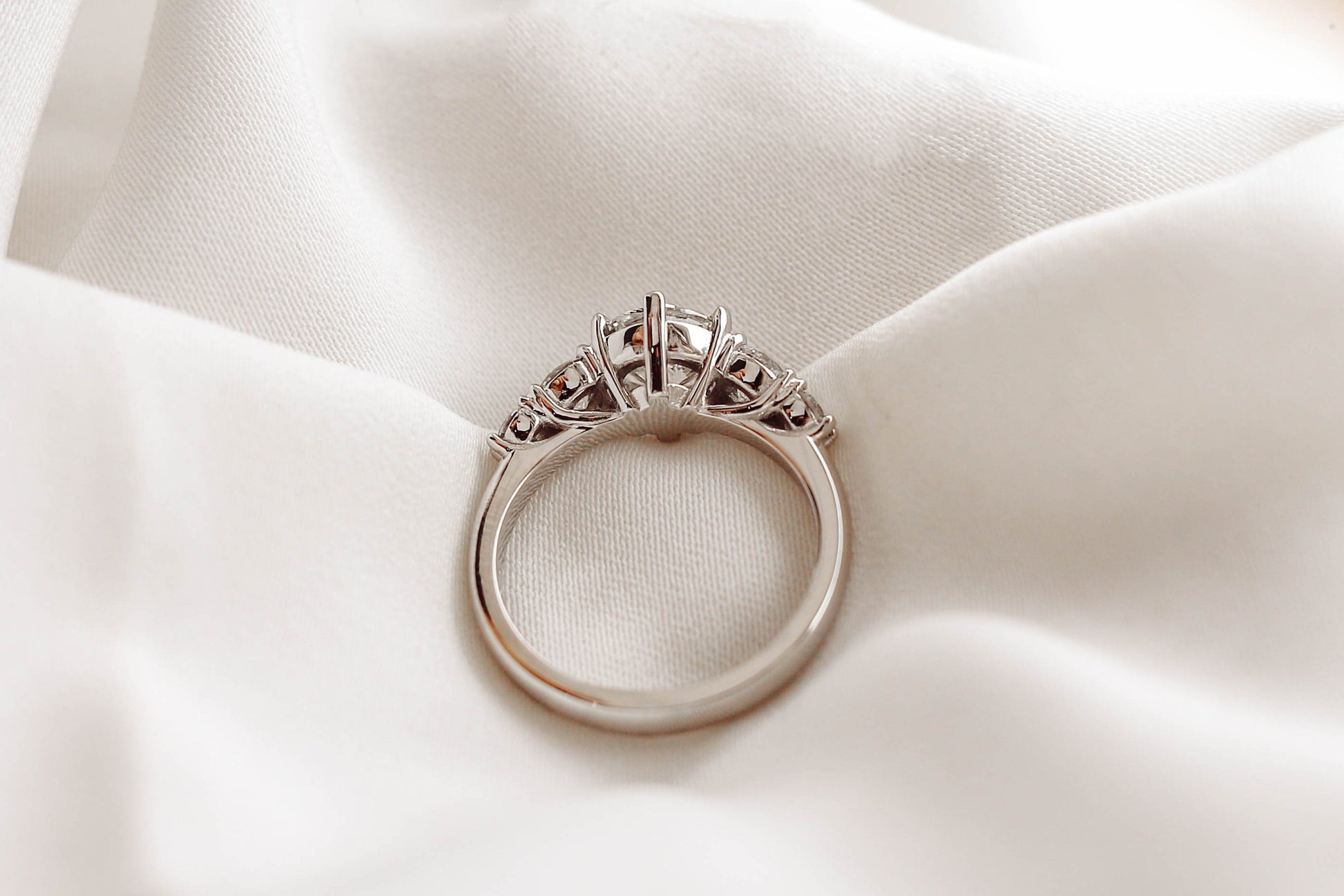 2 CT Round Three Stones Lab Grown Diamond Engagement Ring