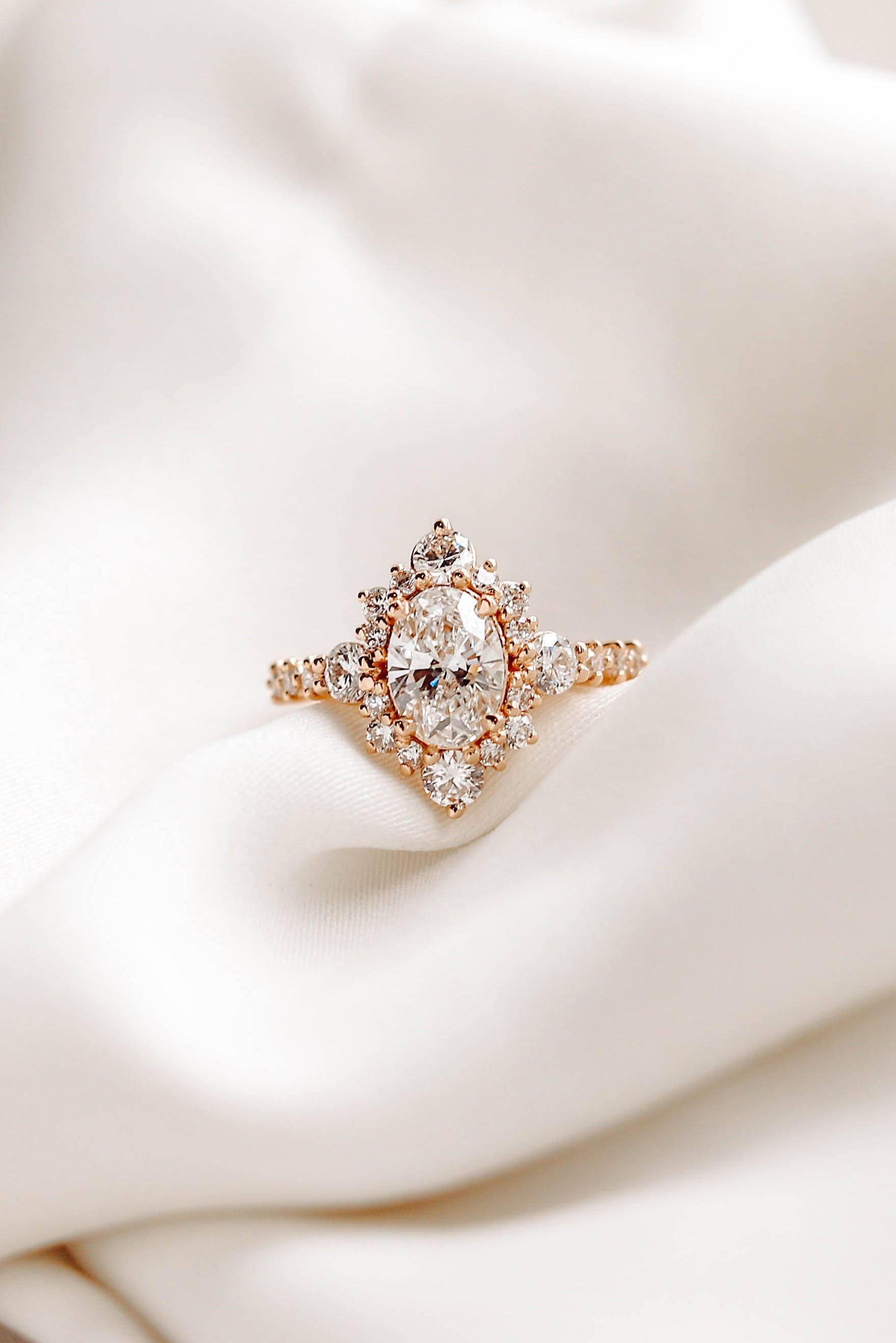 2 CT Round Three Stones Lab Grown Diamond Engagement Ring