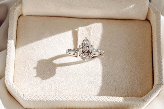 2 CT Round Three Stones Lab Grown Diamond Engagement Ring