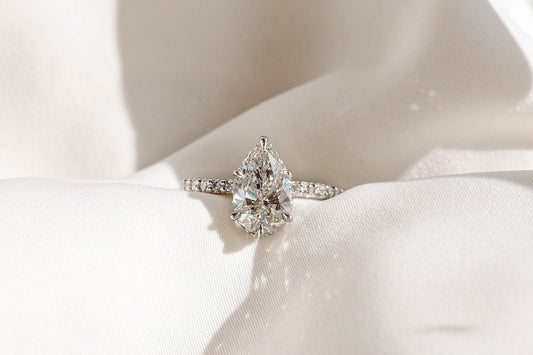 2 CT Round Three Stones Lab Grown Diamond Engagement Ring