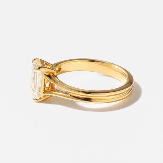 2 CT Round Three Stones Lab Grown Diamond Engagement Ring