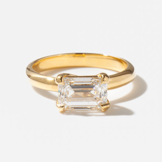 2 CT Round Three Stones Lab Grown Diamond Engagement Ring