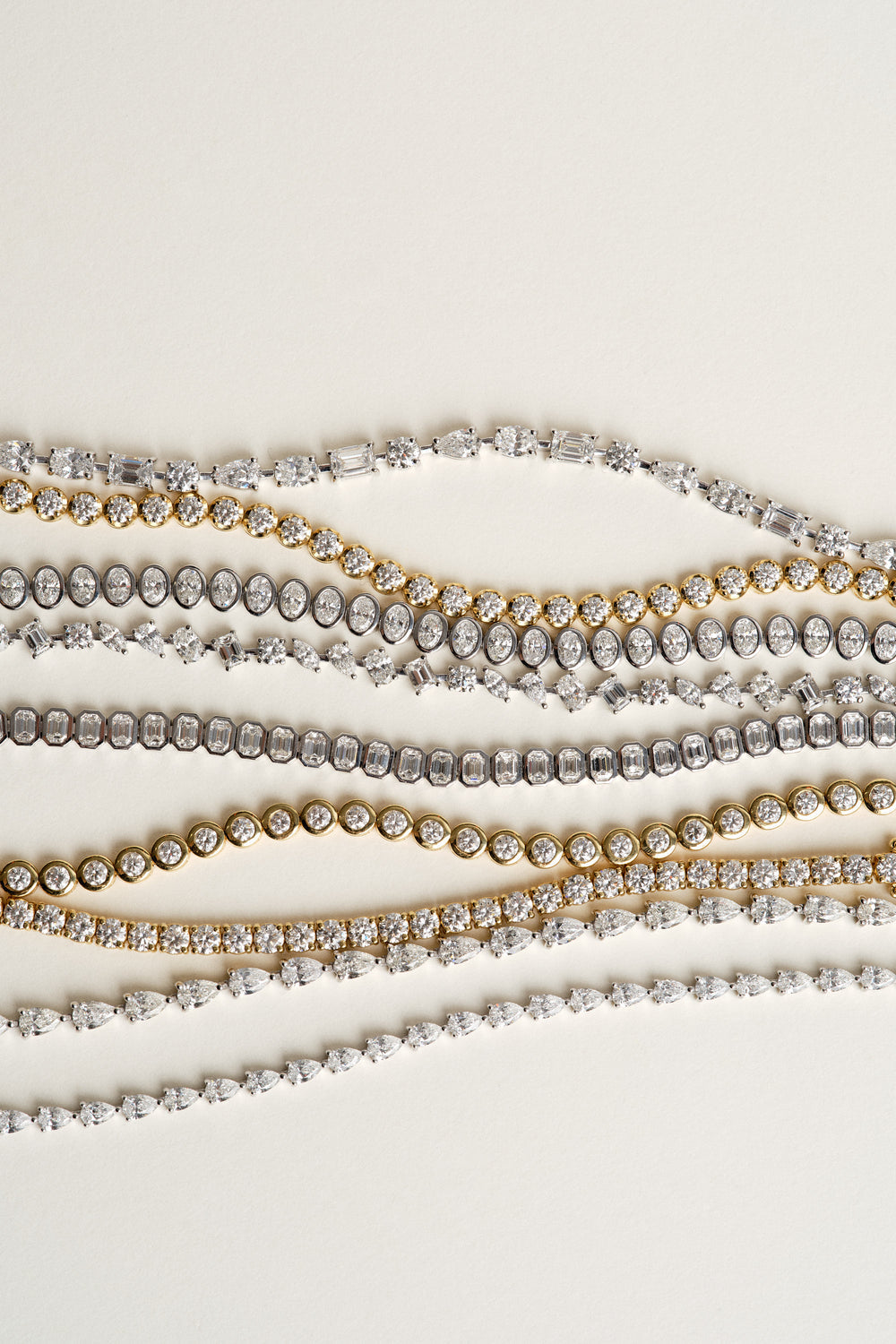 4.5 TCW Scattered Stones Lab Grown Diamond Tennis Bracelet