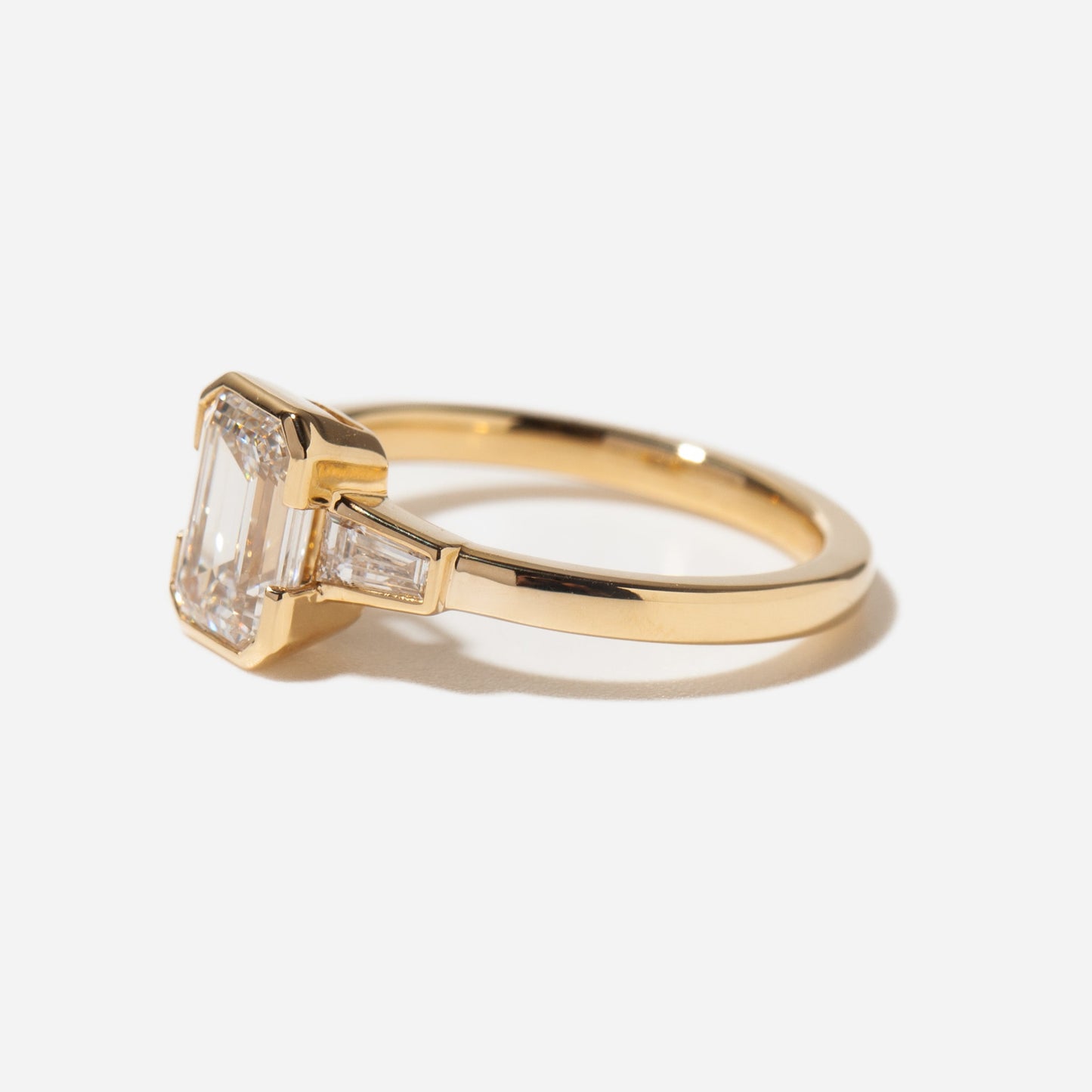2 CT Round Three Stones Lab Grown Diamond Engagement Ring