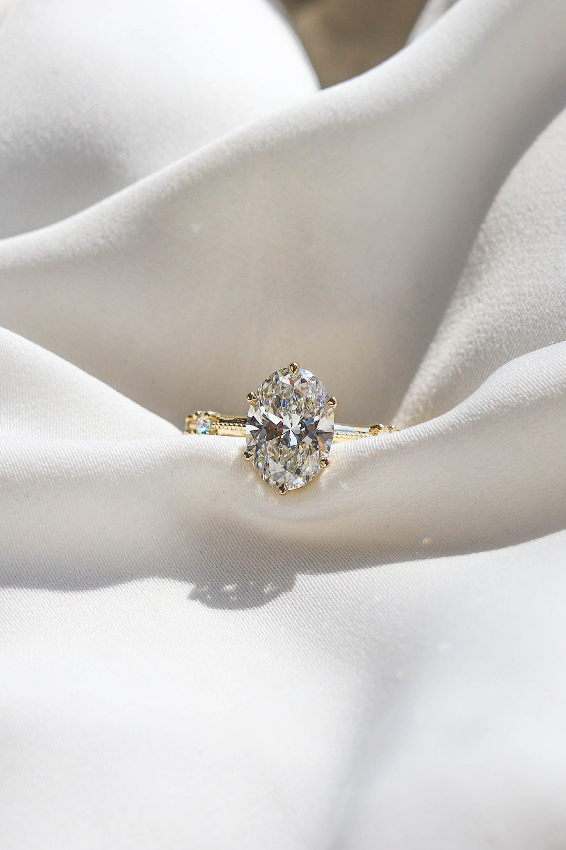 2 CT Round Three Stones Lab Grown Diamond Engagement Ring